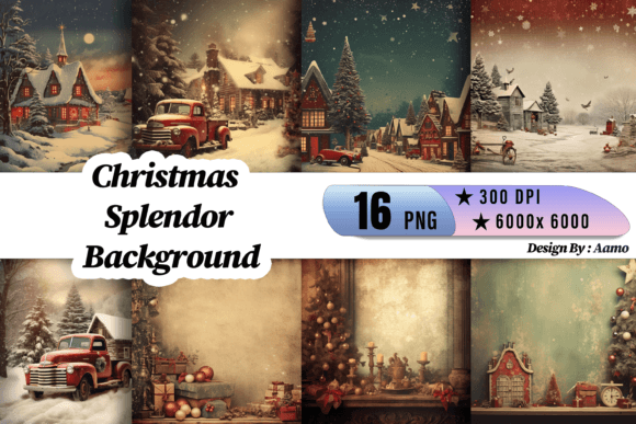 Christmas Splendor Background: A Designer's Festive Toolkit