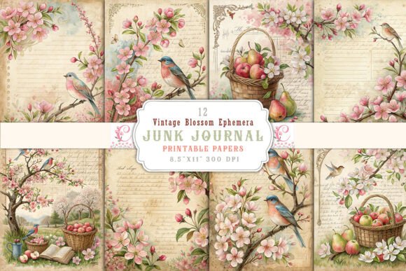 Exploring the Vintage Blossom Ephemera Junk Journal