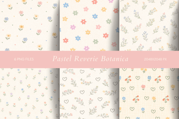 Pastel Reverie Botanica: A Soft Touch for Modern Design