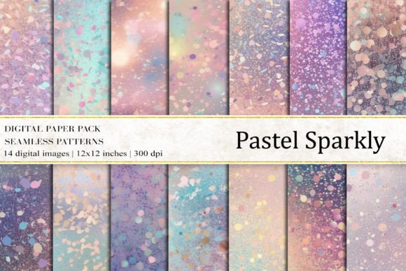 Pastel Sparkly Digital Papers: A Designer’s Go-To Asset