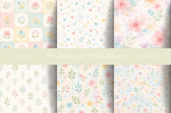 Petalwhisper Plaid Bloom: A Fresh Take on Floral Typography