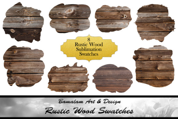 Rustic Wood Sublimation Swatches: Authentic Texture for Digital Crafts
