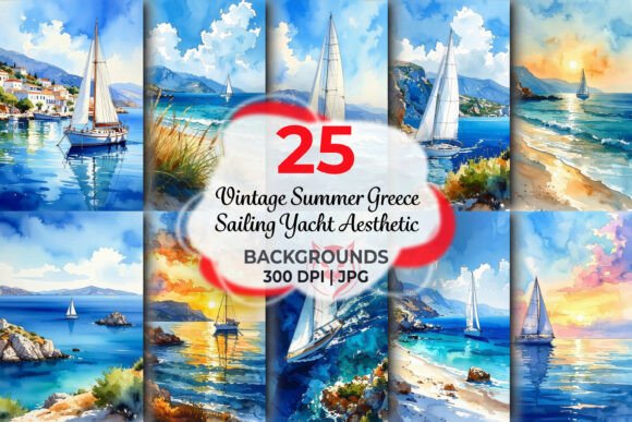 Set Sail with Vintage Summer Greece Sailing Yacht Aesthetics