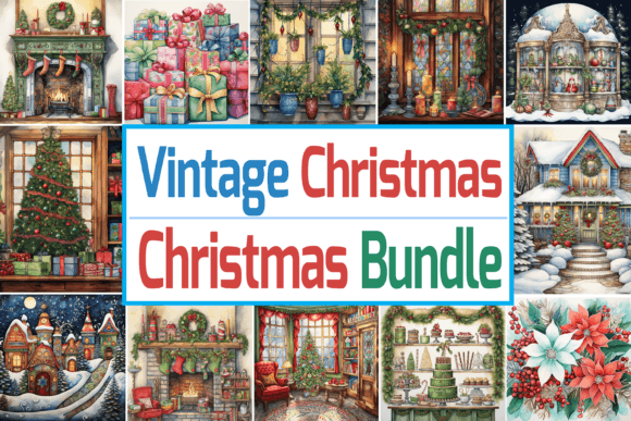 Timeless Holiday Magic: Using the Vintage Christmas Bundle