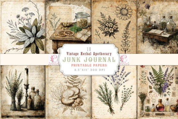 Unlocking the Aesthetic of the Vintage Herbal Apothecary Junk Journal