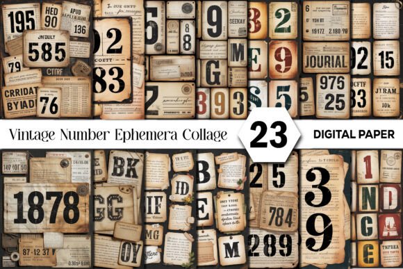 Vintage Number Ephemera Junk Journal: A Creative Foundation